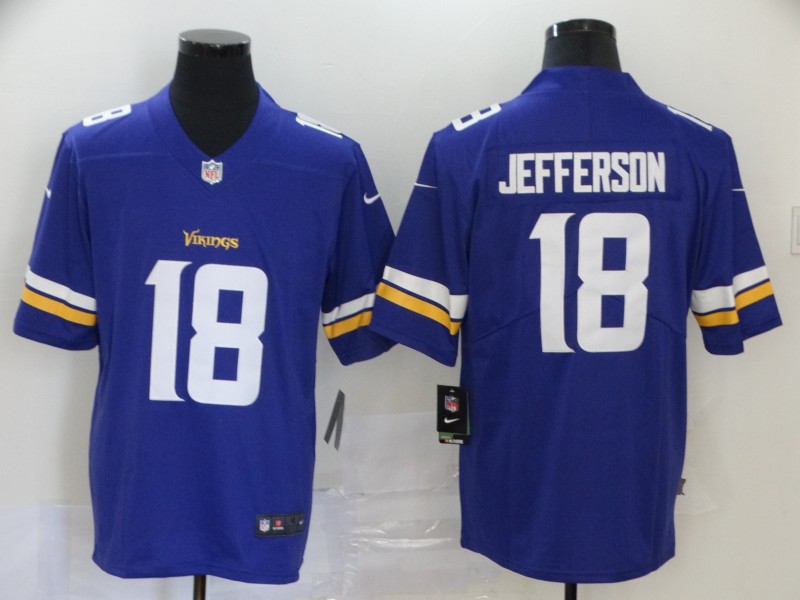 Minnesota Vikings #18 justin jefferson Purple Vapor Untouchable Limited Stitched Jersey->pittsburgh pirates->MLB Jersey